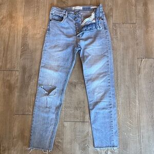 Denim Forum The Yoko High Rise Slim Jeans Button Fly Size 27
